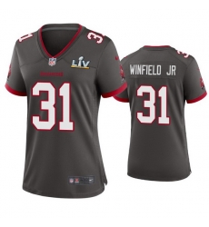 Women Antoine Winfield Jr. Buccaneers Pewter Super Bowl Lv Game Jersey Women Antoine Winfield Jr. Buccaneers Pewter Super Bowl Lv Game Jersey