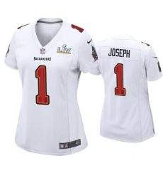 Women Greg Joseph Buccaneers White Super Bowl Lv Game Fashion Jersey Women Greg Joseph Buccaneers White Super Bowl Lv Game Fashion Jersey