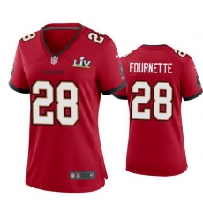 Women Leonard Fournette Buccaneers Red Super Bowl Lv Game Jersey Women Leonard Fournette Buccaneers Red Super Bowl Lv Game Jersey