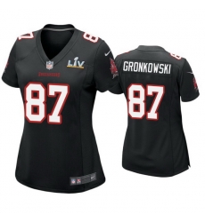 Women Rob Gronkowski Buccaneers Black Super Bowl Lv Game Fashion Jersey Women Rob Gronkowski Buccaneers Black Super Bowl Lv Game Fashion Jersey