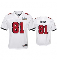 Youth Antonio Brown Buccaneers White Super Bowl Lv Game Jersey Youth Antonio Brown Buccaneers White Super Bowl Lv Game Jersey