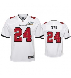 Youth Carlton Davis Buccaneers White Super Bowl Lv Game Jersey Youth Carlton Davis Buccaneers White Super Bowl Lv Game Jersey