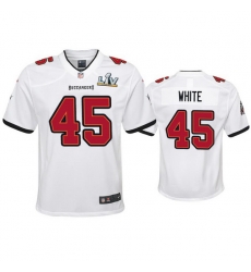 Youth Devin White Buccaneers White Super Bowl Lv Game Jersey Youth Devin White Buccaneers White Super Bowl Lv Game Jersey