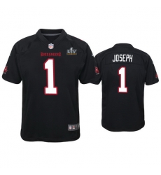 Youth Greg Joseph Buccaneers Black Super Bowl Lv Game Fashion Jersey Youth Greg Joseph Buccaneers Black Super Bowl Lv Game Fashion Jersey