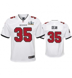 Youth Jamel Dean Buccaneers White Super Bowl Lv Game Jersey Youth Jamel Dean Buccaneers White Super Bowl Lv Game Jersey