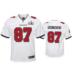 Youth Rob Gronkowski Buccaneers White Super Bowl Lv Game Jersey Youth Rob Gronkowski Buccaneers White Super Bowl Lv Game Jersey