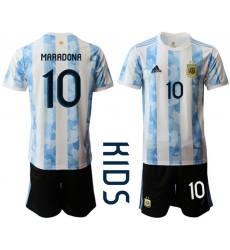 Kids Argentina Short Soccer Jerseys 027 Kids Argentina Short Soccer Jerseys 027