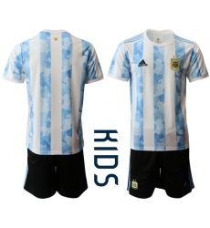 Kids Argentina Short Soccer Jerseys 037 Kids Argentina Short Soccer Jerseys 037