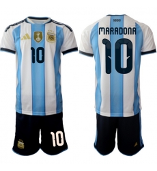 Argentina 2026 FIFA World Cup Soccer Jersey White #10 MARADONA Argentina 2026 FIFA World Cup Soccer Jersey White #10 MARADONA
