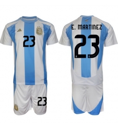 Men Argentina 23 Emiliano Mart EDnez White Blue 2024 25 Home Soccer Jersey Suit Men Argentina 23 Emiliano Mart EDnez White Blue 2024 25 Home Soccer Jersey Suit