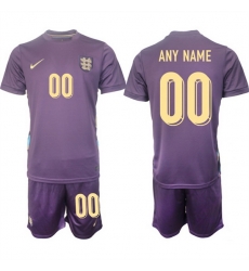Men England Custom 2024 25 Purple Away Soccer Jersey Suit Men England Custom 2024 25 Purple Away Soccer Jersey Suit