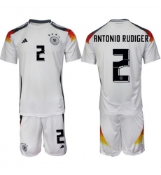 Men Germany 2 Antonio R FCdiger White 2024 25 Home Soccer Jersey Suit Men Germany 2 Antonio R FCdiger White 2024 25 Home Soccer Jersey Suit