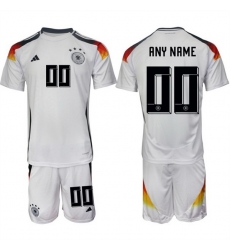 Men Germany Custom White 2024 25 Home Soccer Jersey Suit