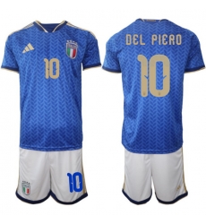 Italy 2026 FIFA World Cup Soccer Jersey Blue #10 DEL PIERO Italy 2026 FIFA World Cup Soccer Jersey Blue #10 DEL PIERO