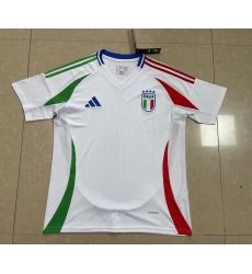 Italy Away White Columbia Yellow 2024 Soccer Jersey Italy Away White Columbia Yellow 2024 Soccer Jersey