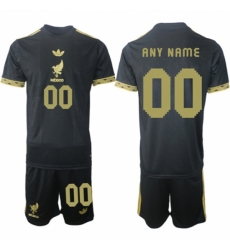 Men Mexico Custom Black Gold 25 26 Soccer Jersey Suit