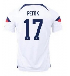Men US 2022 FIFA Soccer Jersey White 010 Men US 2022 FIFA Soccer Jersey White 010