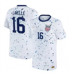 Men United States ACTIVE PLAYER Custom White 2023 Home Jersey
