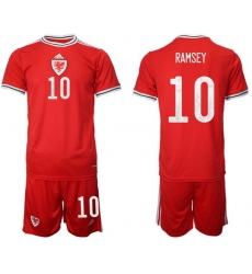 WALES 2022 World Cup Soccer Jersey #10 RAMSEY WALES 2022 World Cup Soccer Jersey #10 RAMSEY
