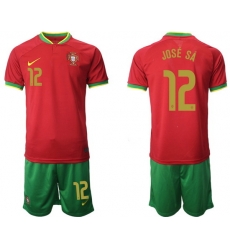 Portugal 2022 World Cup Soccer Jersey #12 JOSE SA RED Portugal 2022 World Cup Soccer Jersey #12 JOSE SA RED