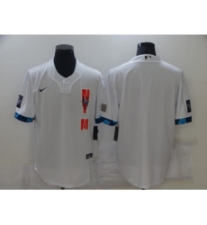 Men's New York Mets Blank White 2021 MLB All-Star Game Authentic Jersey Men's New York Mets Blank White 2021 MLB All-Star Game Authentic Jersey