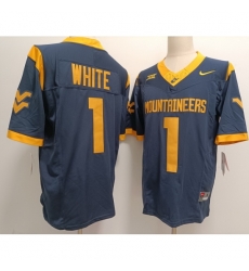 West Virginia Mountaineers #1 Customized Navy Jersey West Virginia Mountaineers #1 Customized Navy Jersey