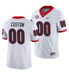 Georgia Bulldogs Custom White College Football Men'S Jersey 0 Georgia Bulldogs Custom White College Football Men'S Jersey 0