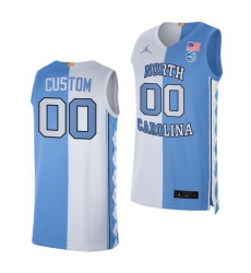 North Carolina Tar Heels Custom 2021 Blue White Split Edition Special Jersey North Carolina Tar Heels Custom 2021 Blue White Split Edition Special Jersey