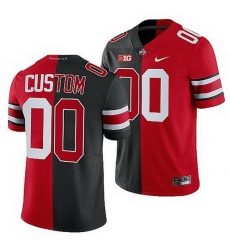 Ohio State Buckeyes Custom Scarlet Black Split Edition Men Jersey Ohio State Buckeyes Custom Scarlet Black Split Edition Men Jersey