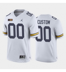 Michigan Wolverines Custom White Away Men'S Jersey Michigan Wolverines Custom White Away Men'S Jersey