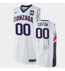 Gonzaga Bulldogs Custom White 2019 Final Four Men'S Jersey Gonzaga Bulldogs Custom White 2019 Final Four Men'S Jersey