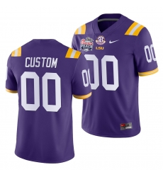 LSU Tiger Custom Purple College Football Men'S Jersey LSU Tiger Custom Purple College Football Men'S Jersey