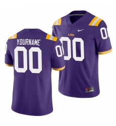LSU Tiger Custom Purple Game Men'S Jersey LSU Tiger Custom Purple Game Men'S Jersey