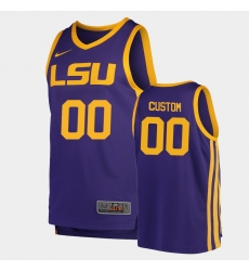 LSU Tiger Custom Purple Replica College Basketball Jersey LSU Tiger Custom Purple Replica College Basketball Jersey
