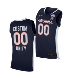 Virginia Cavaliers Custom Virginia Cavaliers Navy Unity 2021 Road Secondary Logo Jersey Virginia Cavaliers Custom Virginia Cavaliers Navy Unity 2021 Road Secondary Logo Jersey