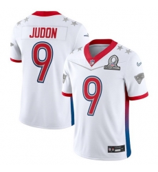 Men 2022 NFL Pro Bowl New England Patriots 9 Matthew Judon AFC White Jersey Men 2022 NFL Pro Bowl New England Patriots 9 Matthew Judon AFC White Jersey