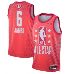 Men 2022 All Star 6 LeBron James Maroon Stitched Basketball Jersey Men 2022 All Star 6 LeBron James Maroon Stitched Basketball Jersey