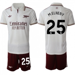 Men Arsenal 2026 Soccer Jerseys White #25 MELENEY