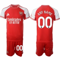 Men Arsenal FC Custom Red 2025 Home Soccer Jersey Suit