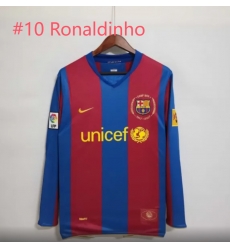 Men Barcelona #10 Ronaldinho Soccer Jersey Men Barcelona #10 Ronaldinho Soccer Jersey