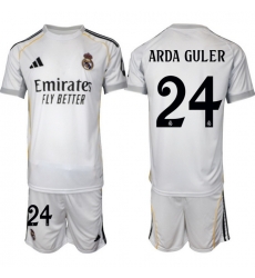 Men Real Madrid 2026 Soccer Jerseys White #24 ARDA GULER Men Real Madrid 2026 Soccer Jerseys White #24 ARDA GULER