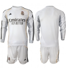 Men Real Madrid 2026 Soccer Jerseys White Long BLANK Men Real Madrid 2026 Soccer Jerseys White Long BLANK