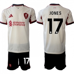 Men Liverpool 2026 Soccer Jerseys Beige #17 JONES