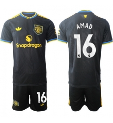 Men Manchester United 2026 Soccer Jerseys Black #16 AMAD Men Manchester United 2026 Soccer Jerseys Black #16 AMAD
