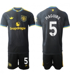 Men Manchester United 2026 Soccer Jerseys Black #5 MAGUIRE Men Manchester United 2026 Soccer Jerseys Black #5 MAGUIRE
