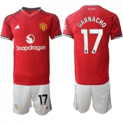 Men Manchester United 2026 Soccer Jerseys Red #17 GARNACHO