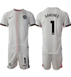 Men Chelsea 2026 Soccer Jerseys White #1 SANCHEZ