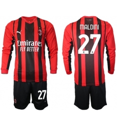 Men AC Milan Long Sleeve Soccer Jerseys 503 Men AC Milan Long Sleeve Soccer Jerseys 503