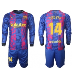 Men Barcelona Long Sleeve Soccer Jerseys 508 Men Barcelona Long Sleeve Soccer Jerseys 508