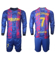 Men Barcelona Long Sleeve Soccer Jerseys 518 Men Barcelona Long Sleeve Soccer Jerseys 518